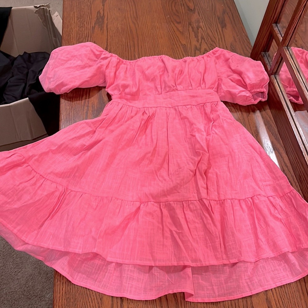 PINK PEASANT DRESS